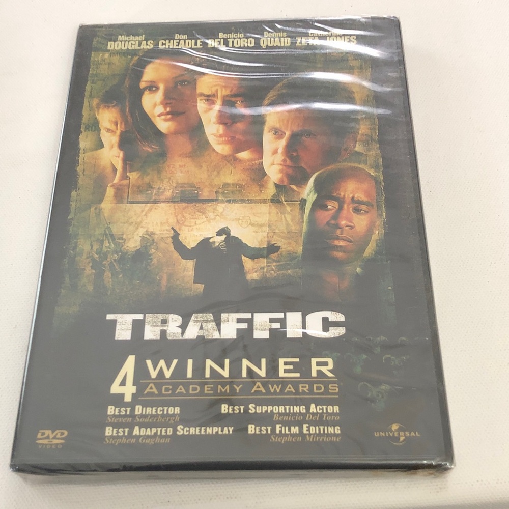 Universal Traffic DVD with Gold and Black Cover